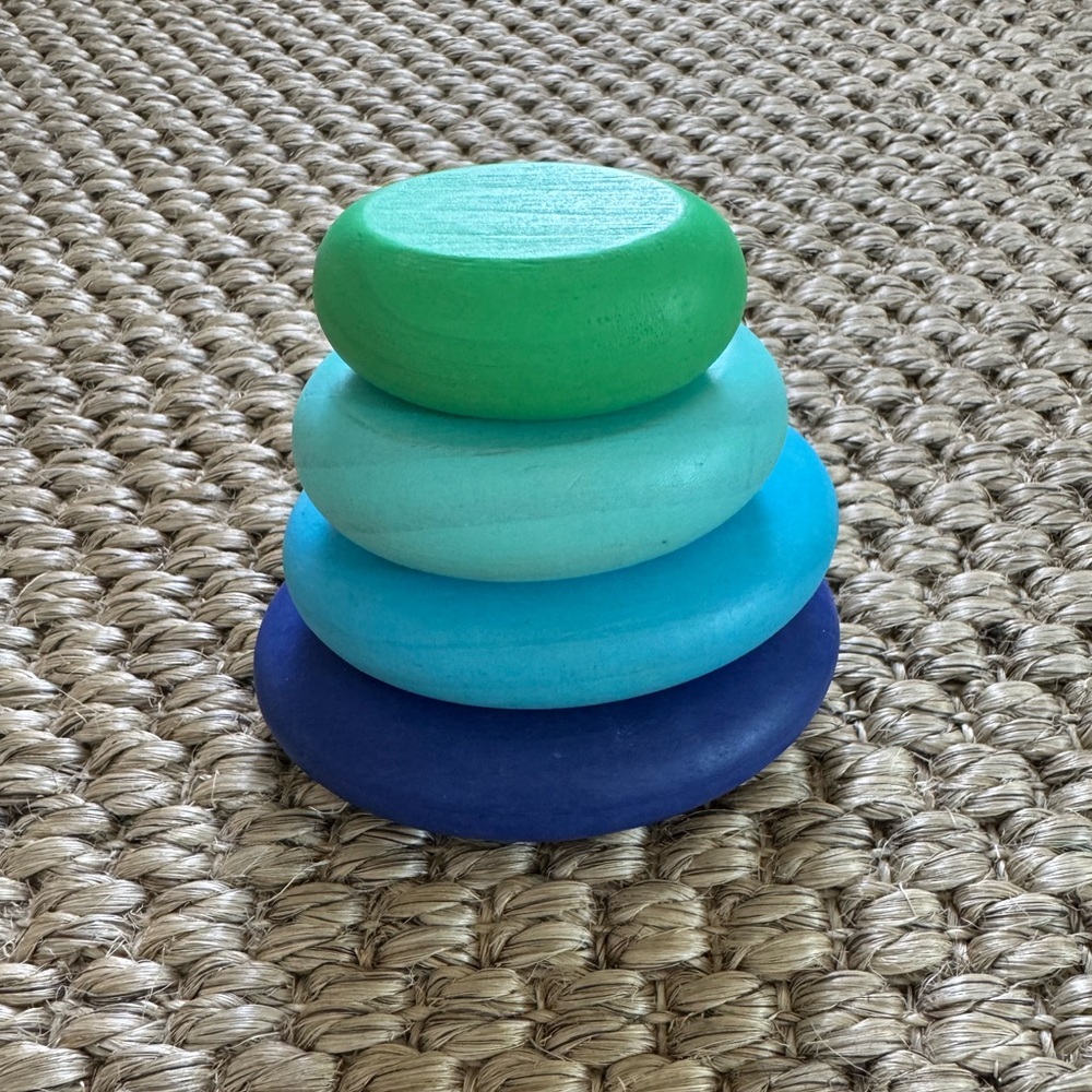 Lovevery Wooden Stacking Stones from Thinker Play kit